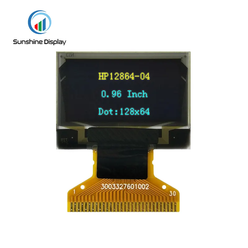 0.96 128x64 OLED LCD Display Back View