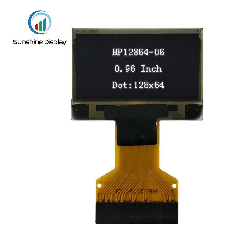 SDO096W30C-128064 0.96inch 128x64 Dots AMOLED LCD Display white Color OLED LCD Display_Info Previous Product LCD module
