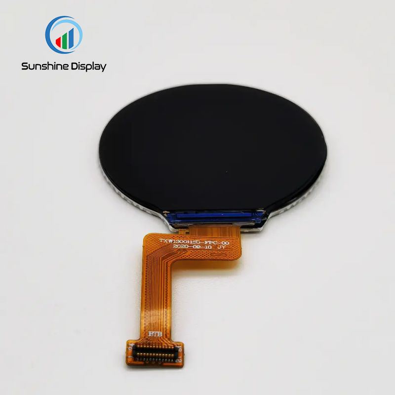 SDT0128HQSI-15 Round Shape 1.28inch 240x240 TFT LCD Screen  with SPI Interface Round TFT LCD Module Similar Product LCD module