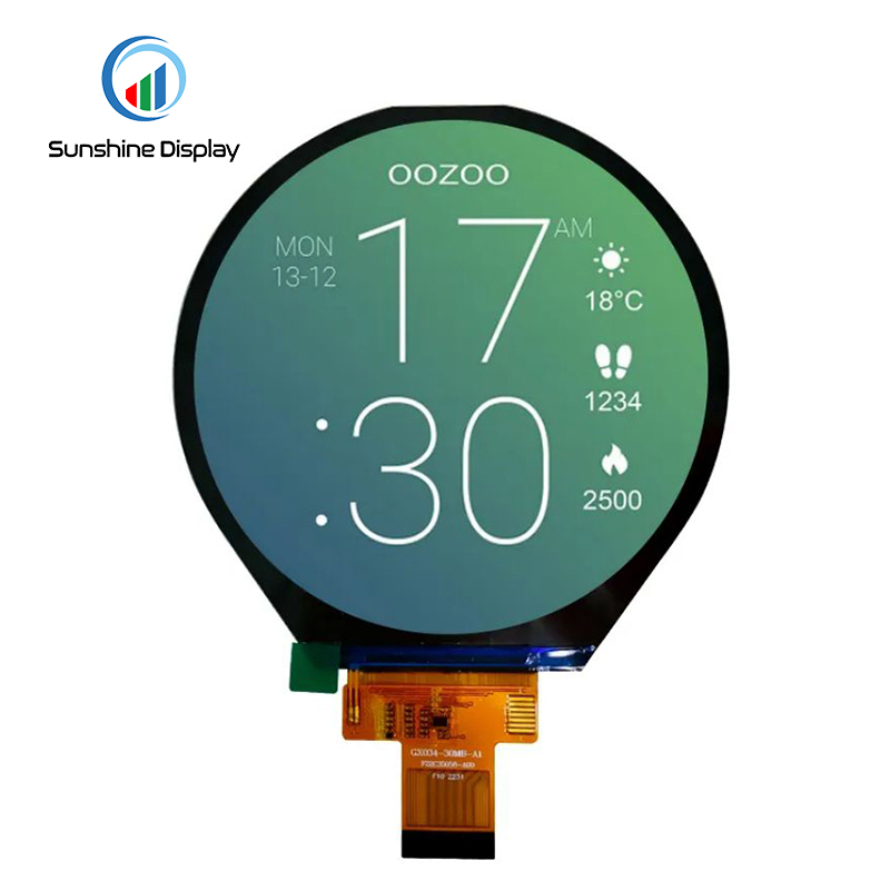 SDT034BWJA-01 3.4 inch Round TFT LCD Module Side View