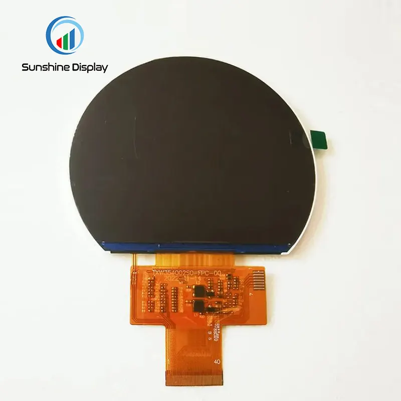 SDT0354HWFI-02 3.54 inch Round TFT LCD Module|Sunlight Readable TFT LCD |Wide Temperature TFT Display Side View