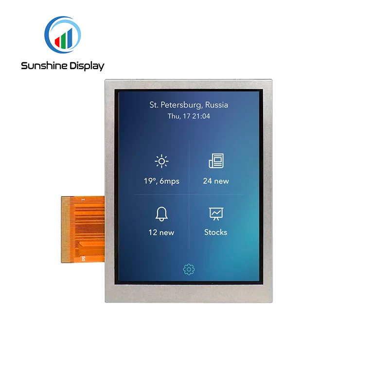 SDT035PQIT-01 3.5 inch Sunlight Readable TFT LCD|Standard TFT LCD Module Front View