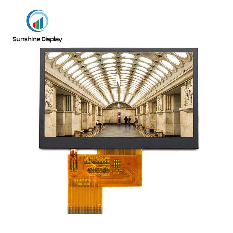 SDT043GPHC-06 4.3 inch Wide Temperature TFT Display|Sunlight Readable TFT LCD|Standard TFT LCD Module Front View