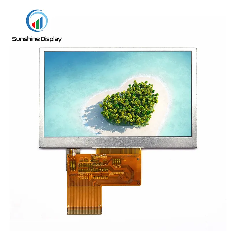SDT043HPSI-10 4.3 inch Sunlight Readable TFT LCD| IPS TFT LCD Module|Standard TFT LCD Module Back View