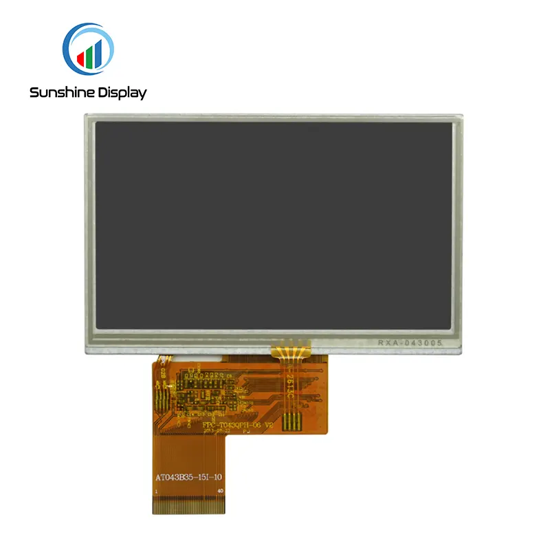 SDT043QPIN-10P 4.3 inch Sunlight Readable TFT LCD|Standard TFT LCD Module Back View