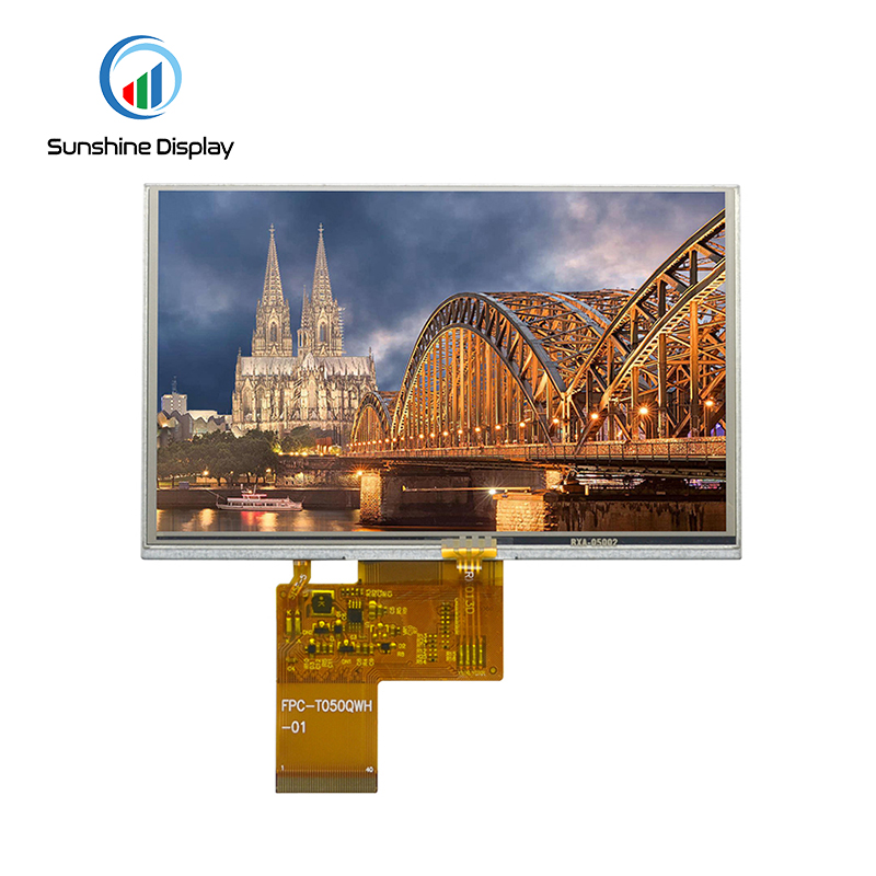 SDT050BPHN-01P 480x272 Resolution 5 Inch Tft Lcd Panel 24bit RGB Interface with Resistive Touch Screen Standard TFT LCD Module Similar Product LCD module