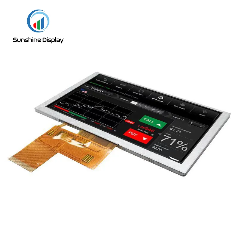 SDT050BWSI-02 5.0 inch Wide Temperature TFT Display| IPS TFT LCD Module|Standard TFT LCD Module Back View