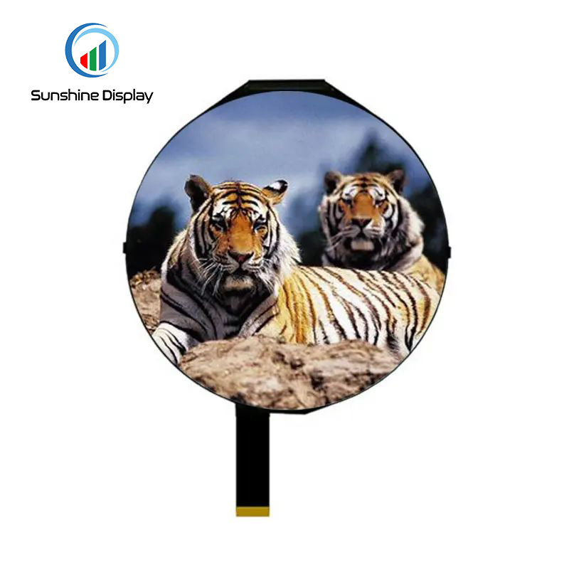 SDT050QYHI-01 5 inch Round TFT LCD Module Back View