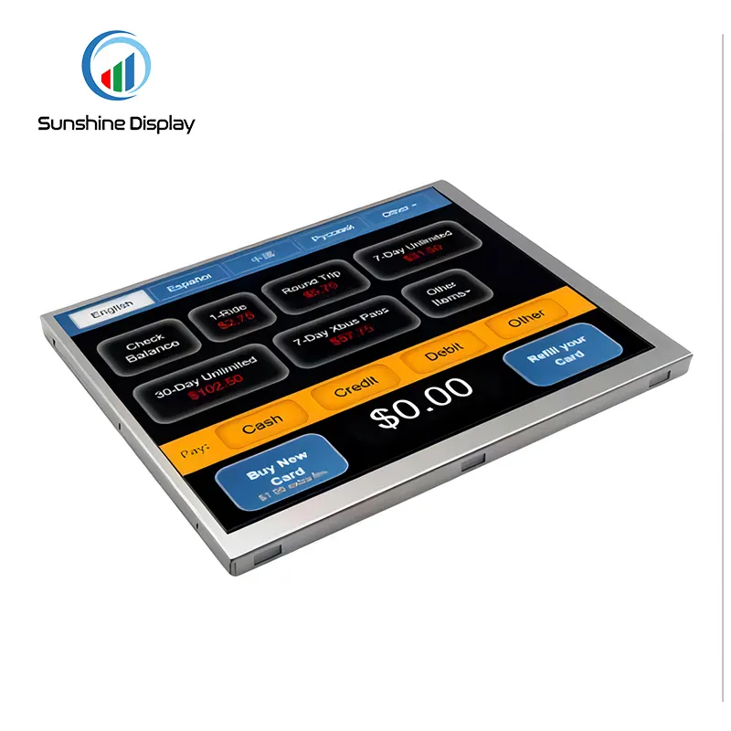 SDT057BVGA-01 5.7 inch Sunlight Readable TFT Module| IPS TFT LCD Module|Standard TFT LCD Module Back View