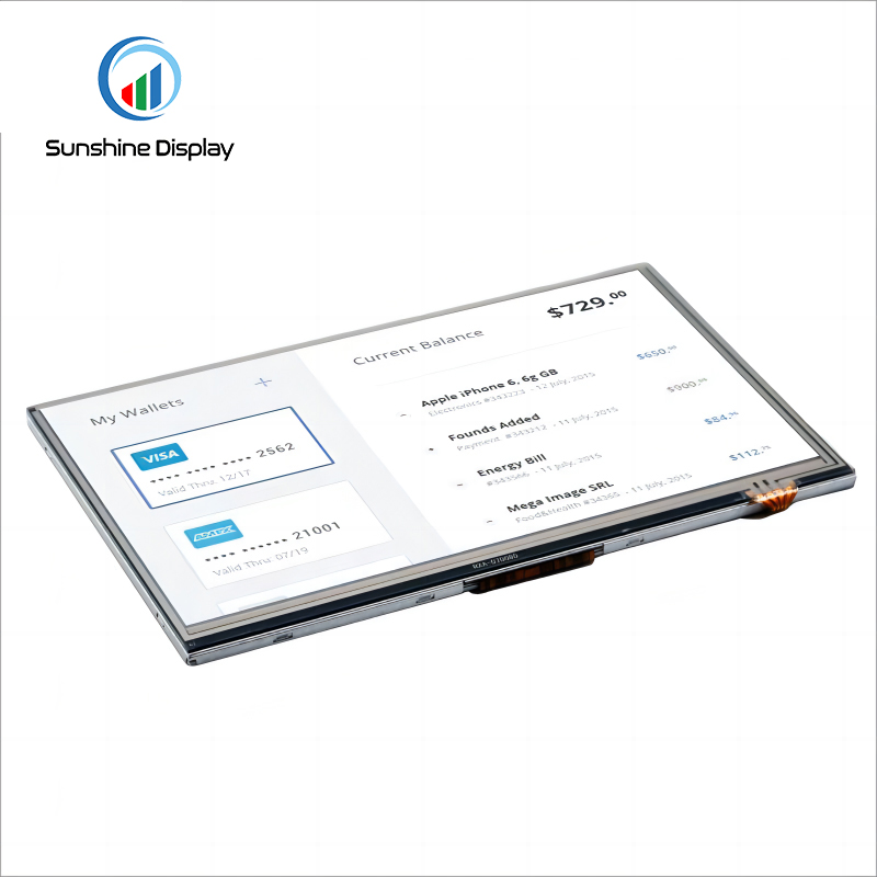 SDT070BWHI-09P 7.0 inch Standard TFT LCD Module| IPS TFT LCD Module Back View