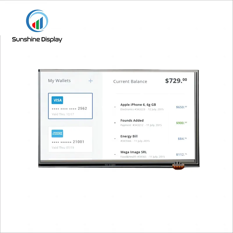 SDT070BWHI-09P 7.0 inch Standard TFT LCD Module| IPS TFT LCD Module Detail View