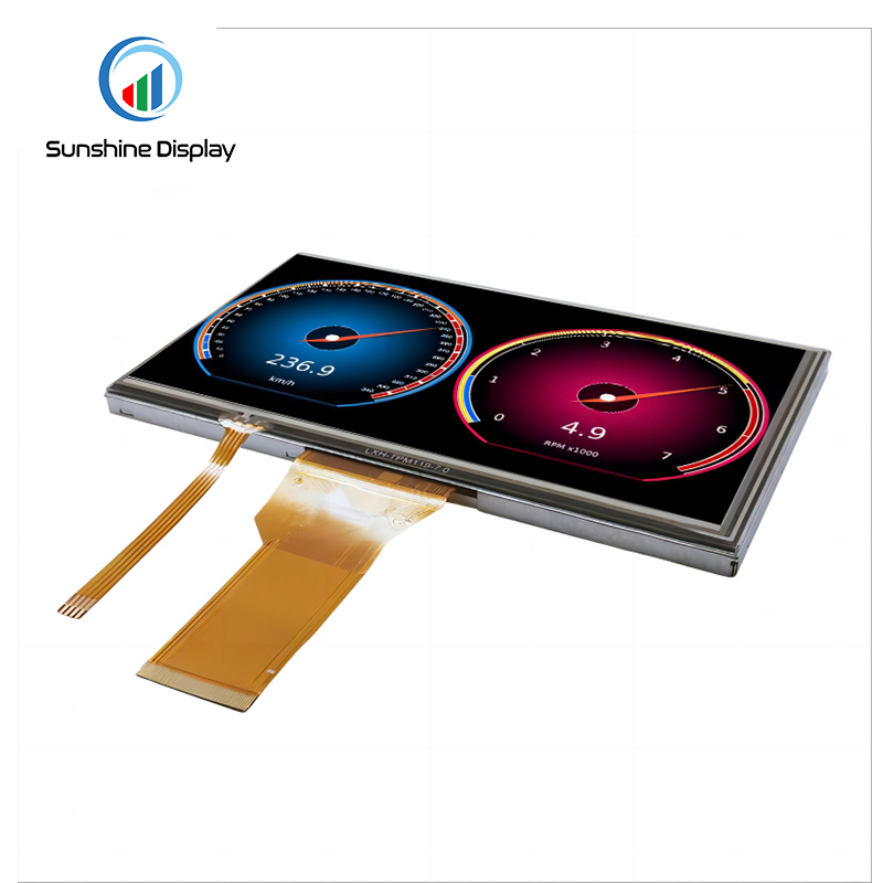 SDT070QWHC-06P Low Cost 7inch LCD Display 800X480 Resolution With Reistive Touch Screen Standard TFT LCD Module Similar Product LCD module