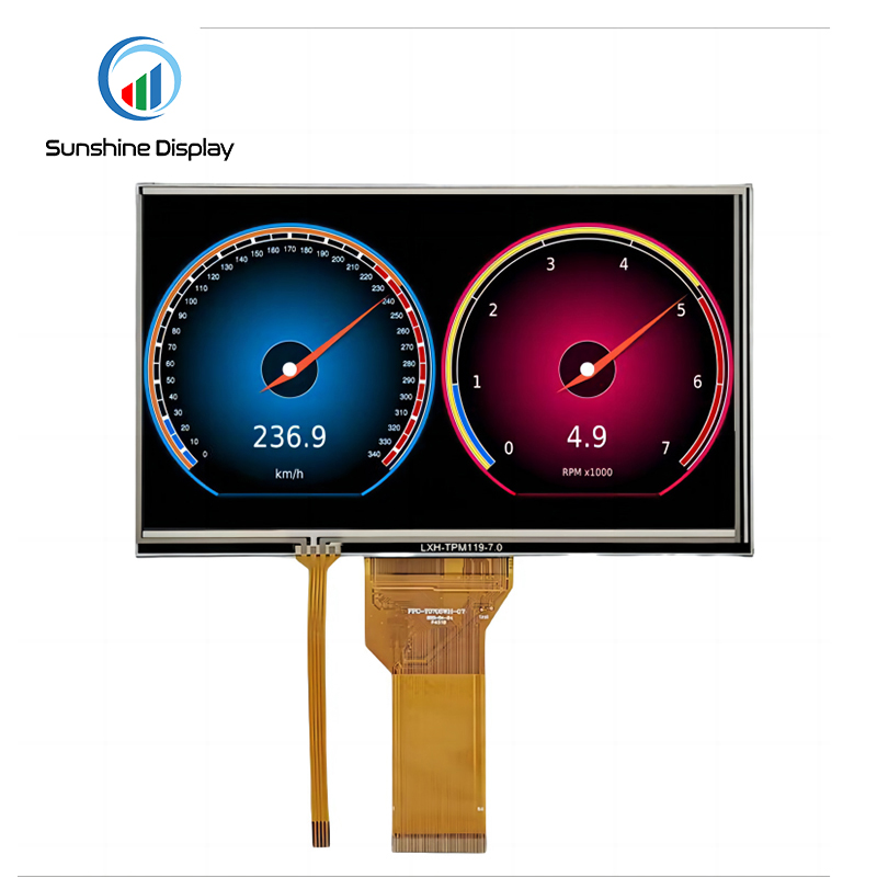 SDT070QWHC-06P 7.0 inch Standard TFT LCD Module Back View