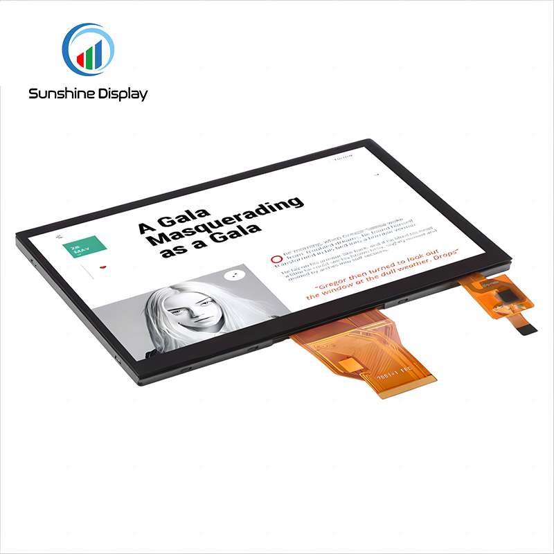 SDT070SWHN-03CP 7.0 inch Standard TFT LCD Module|TFT with Capacitive Touch Screen Side View