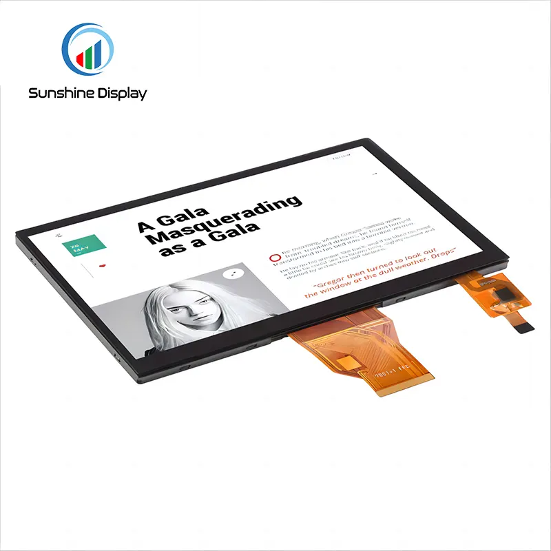 SDT070SWHN-03CP 7.0 inch Standard TFT LCD Module|TFT with Capacitive Touch Screen Side View