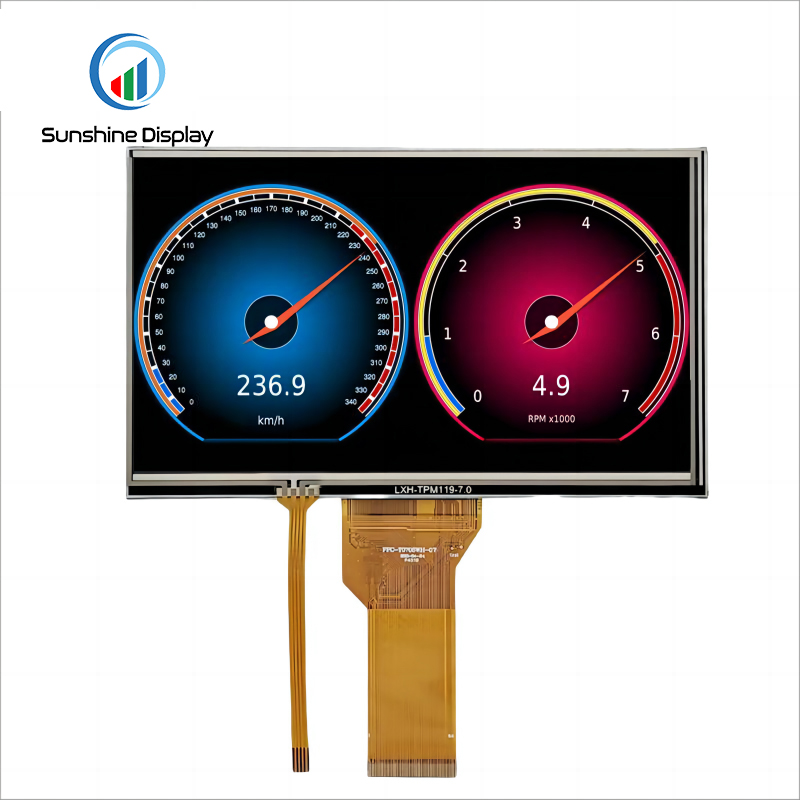 SDT070SWHN-40P 7.0 inch Standard TFT LCD Module Front View