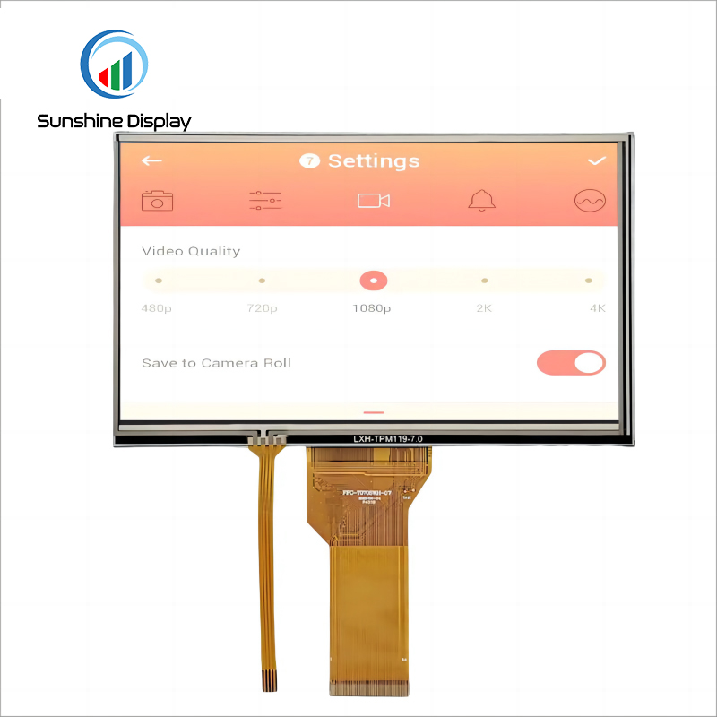 SDT070SWHN-40P 7.0 inch Standard TFT LCD Module Detail View