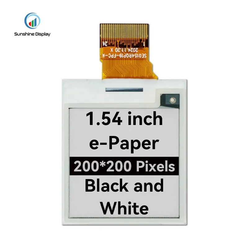 SDE0154NQP-46 E-Paper Display 1.54 Inch Black White Color  200x200 Resolution Eink Display E-paper Display_Info Similar Product LCD module