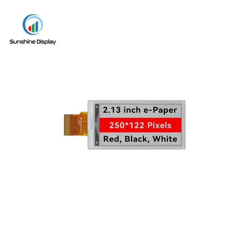 SDE0213NPT-73 2.13 Inch E-Paper Display Black&White&Red Three Colors for Electronic Shelf Labels E-paper Display_Info Previous Product LCD module