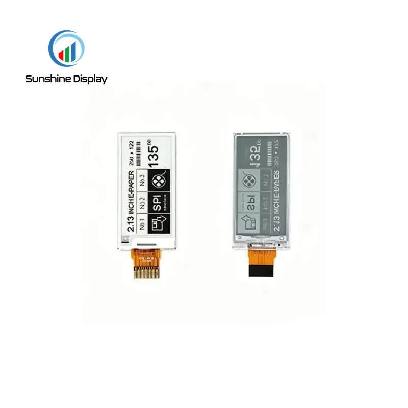 SDE0213NQP-57 2.13 Inch Monochrome E-Paper Display Module 122X250 Resolution SPI E-paper Display_Info Similar Product LCD module