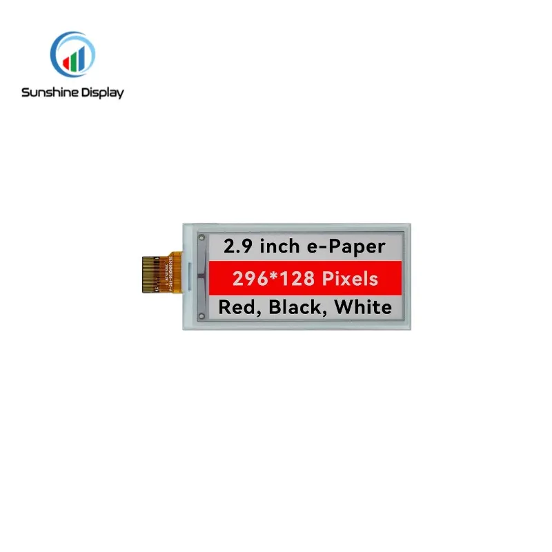 SDE0290NPT-37 2.9inch 128x296 Black White Red E-Paper Display E-paper Display_Info Next Product LCD module