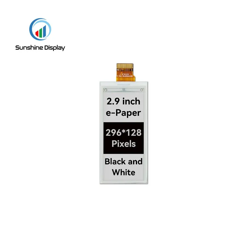 SDE0290NQP-35 2.9 Inch Fast Refresh E-Paper Display Module 128x296 Resolution SPI E-paper Display_Info Similar Product LCD module