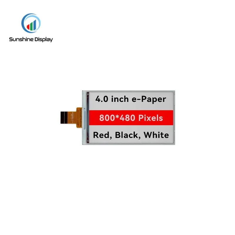 SDE0400NWT-08 E-paper Display Front View