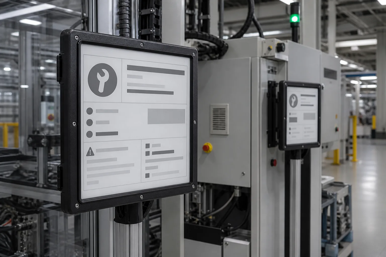 E-Paper for Industrial Maintenance Workflows