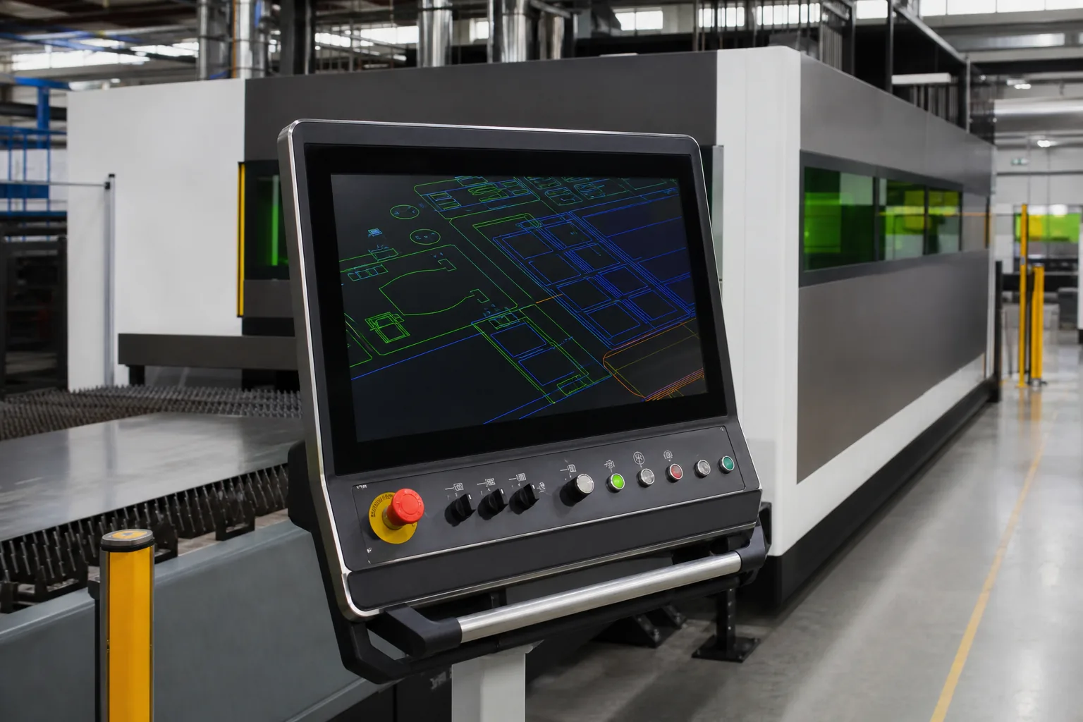 LCD Displays for Industrial Laser Cutting Machines