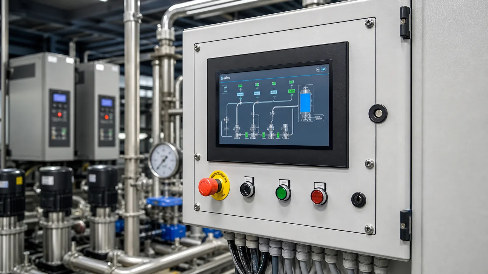 LCD Modules for Industrial Pump Control Panels