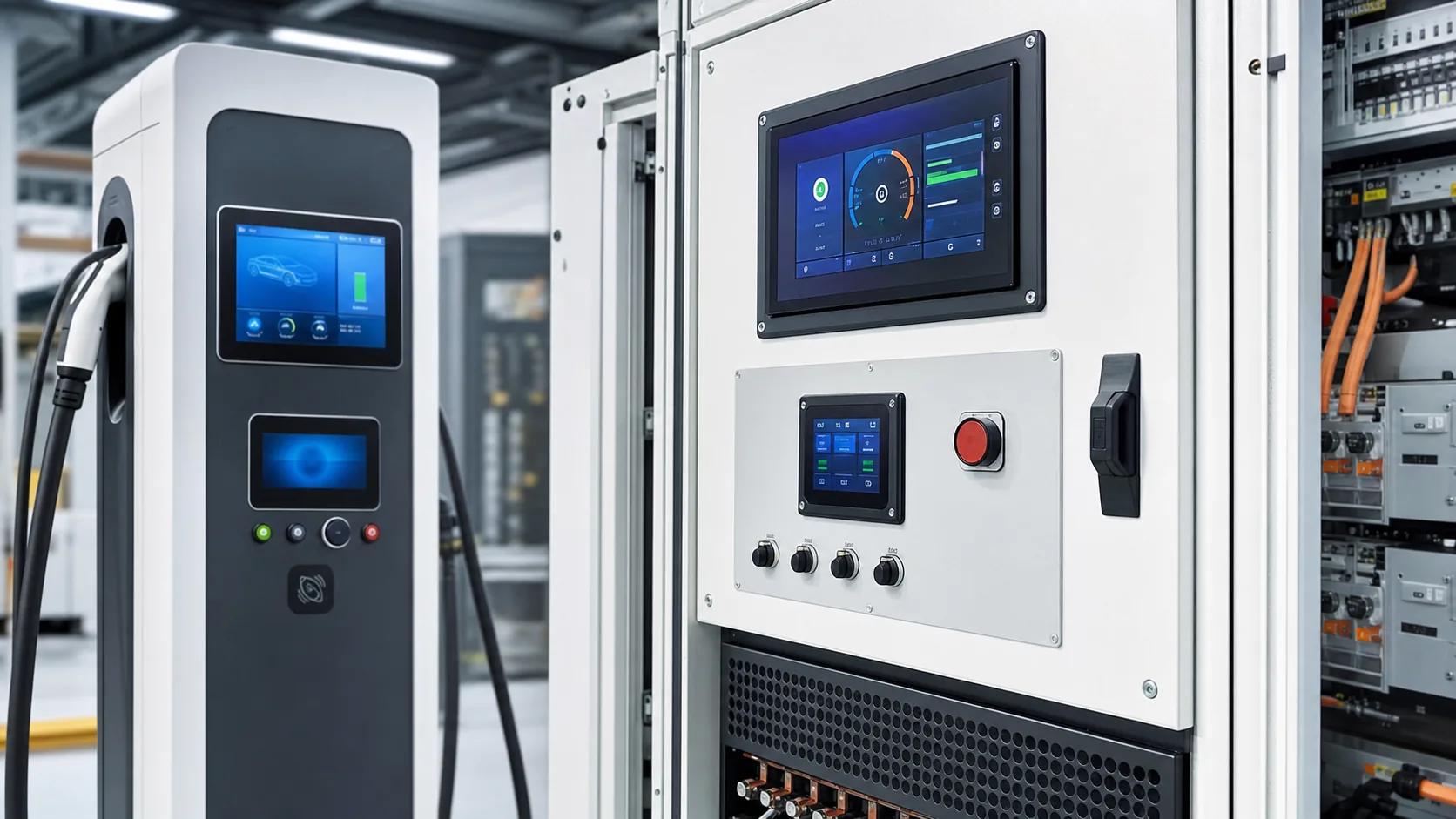 TFT LCD Modules for EV Charger Control Panels