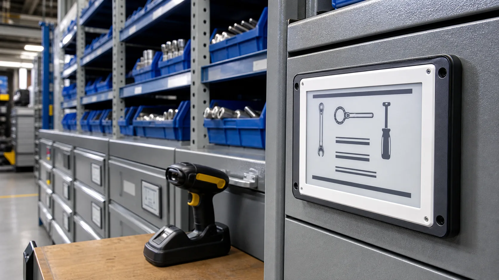 E-Paper Displays for Industrial Tool Management