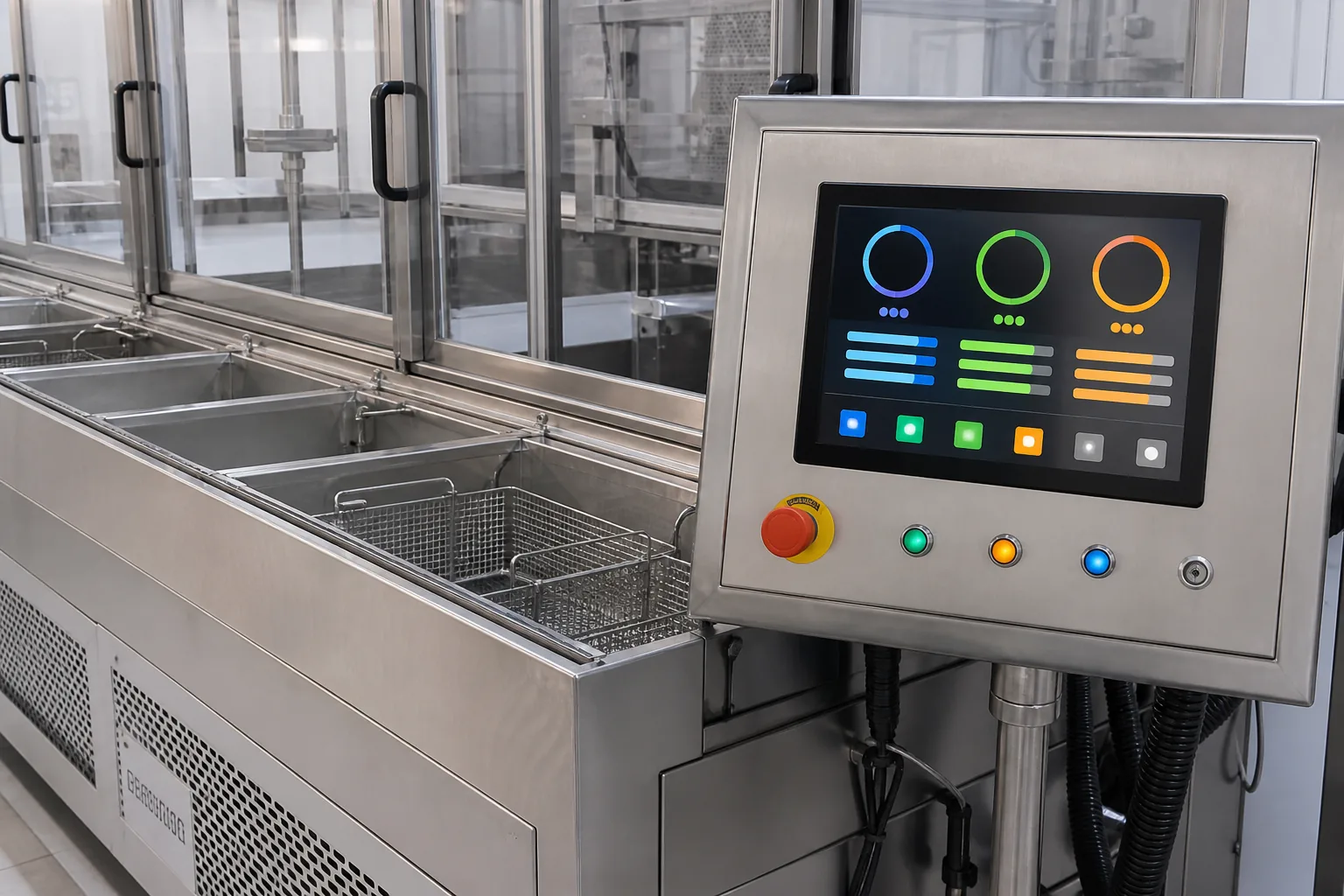 LCDs for Industrial Ultrasonic Cleaning Systems
