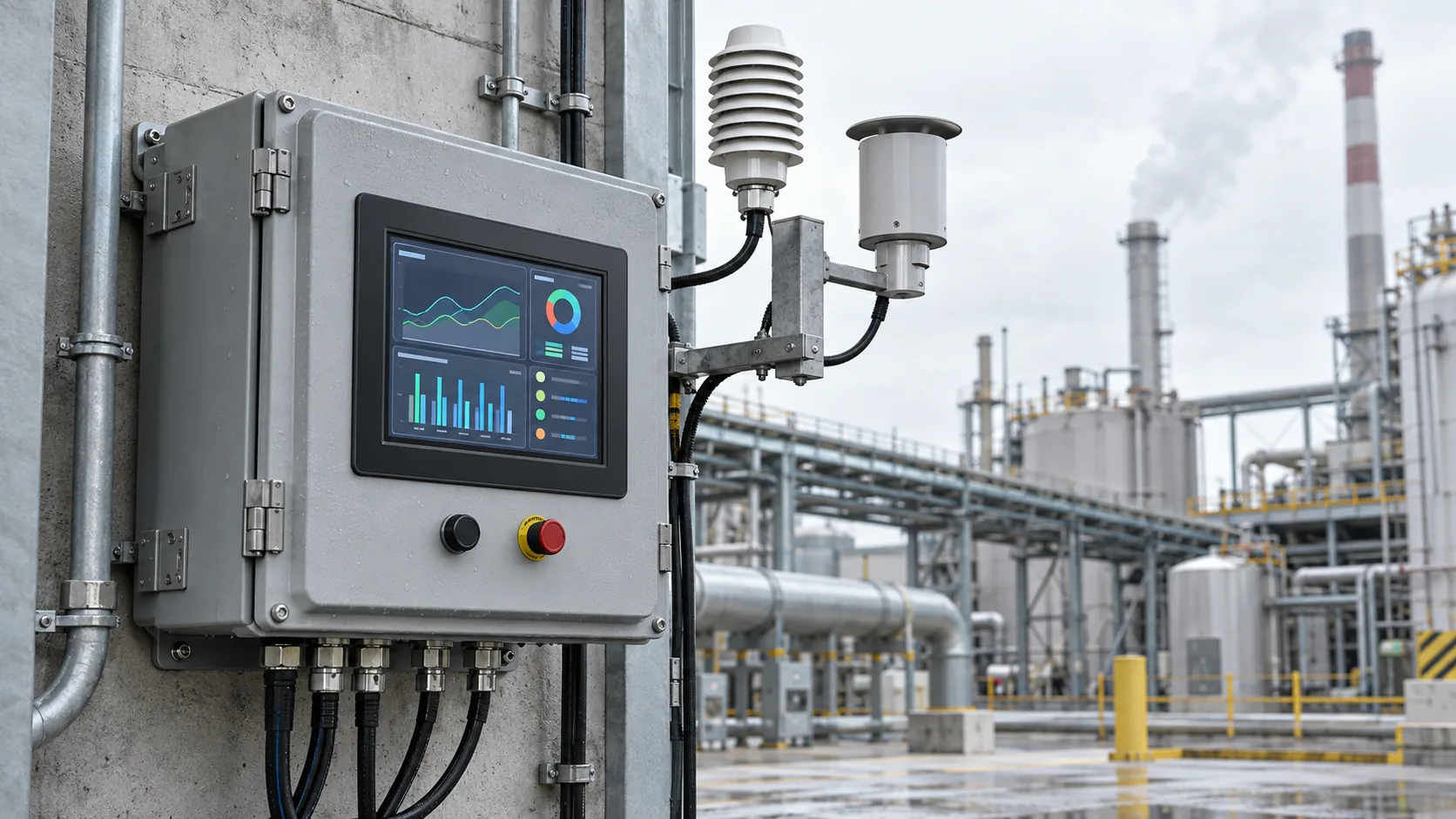 TFT Displays for Industrial Environmental Monitoring