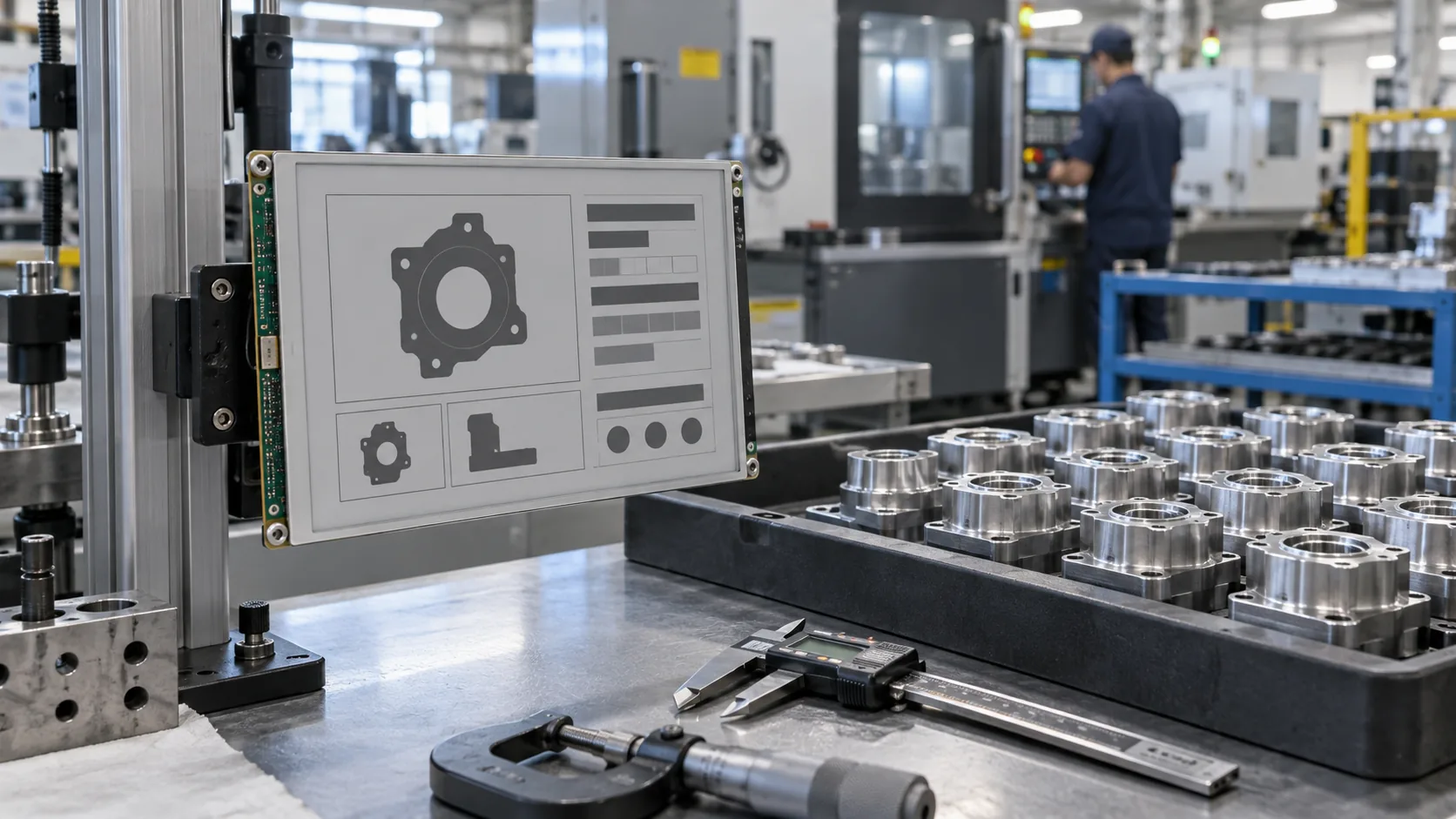 E-Paper Displays for Industrial Inspection Stations