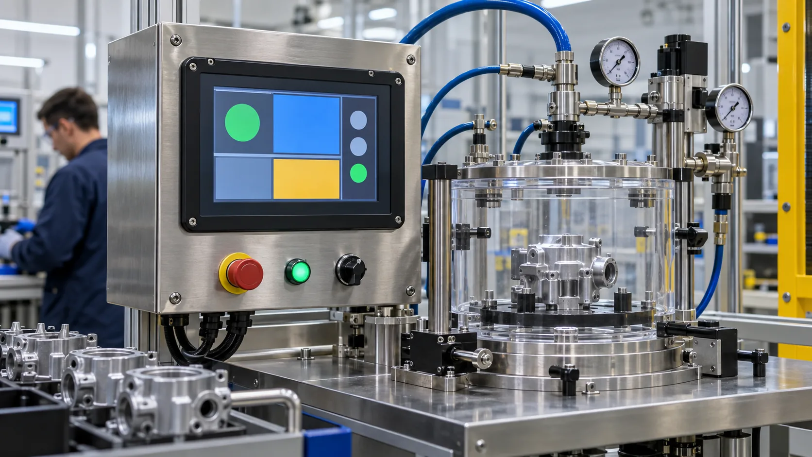 TFT Displays for Industrial Leak Testing Equipment
