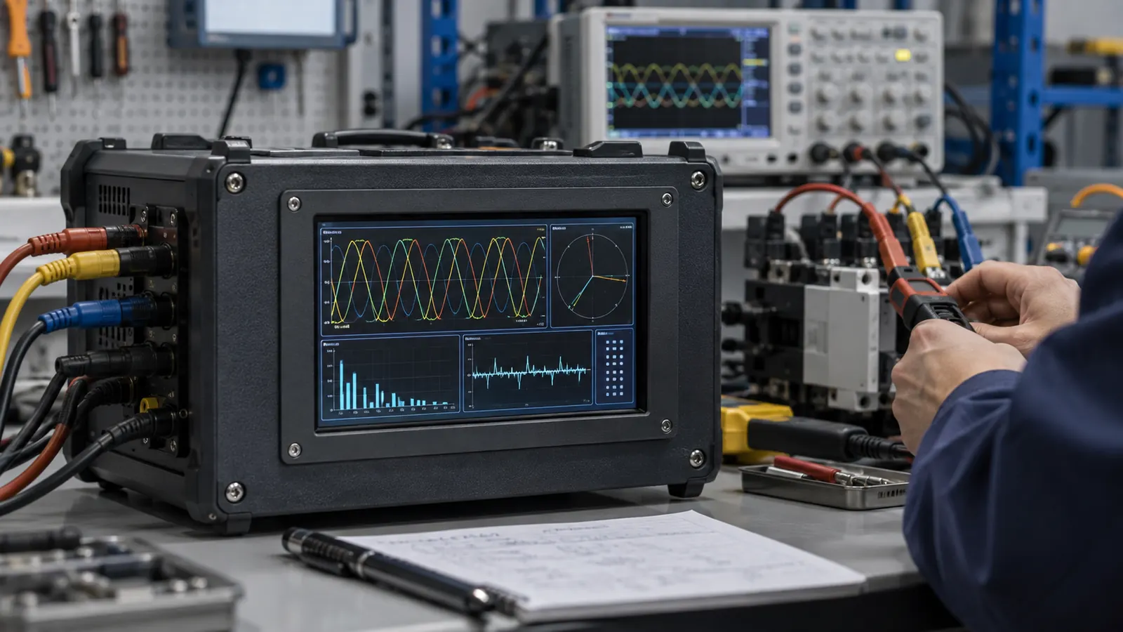 TFT Displays for Power Quality Analyzers